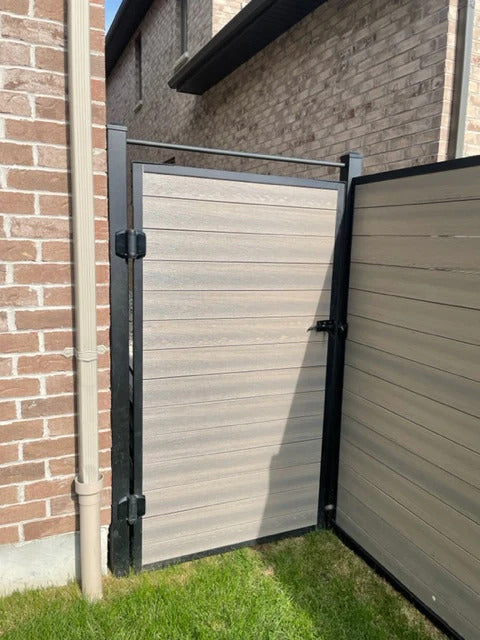 TruNorth Slide & Go Enviro Composite Fence Black Gate Kit