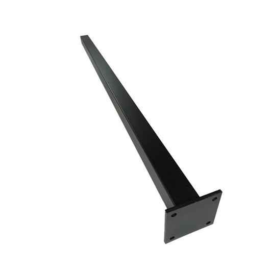 TruNorth Slide & Go Enviro Composite Fence Black Aluminum Surface Mount Post With Cap 3" x 3" x 76" Long