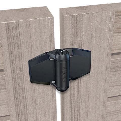 TruNorth Slide & Go Enviro Composite Fence Black Gate Extra Hinge Kit (2 pcs.)