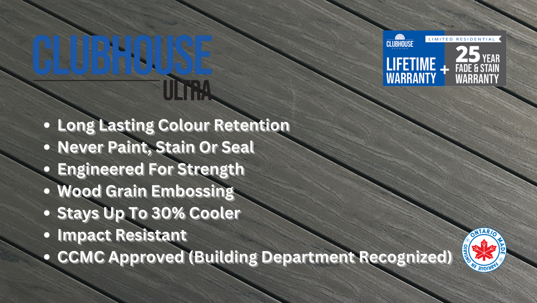 Clubhouse Ultra Premium PVC Decking - Earthtone Collection