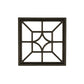 Square/Diamond Black Cast Aluminum Fence & Gate Insert – 15″ x 15″