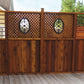 Oval Black Cast Aluminum Fence & Gate Insert – 13″ x 17″