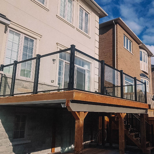 24" x 42" Tempered Glass Railing Panel For Our Aluminum Glass Rail Kits