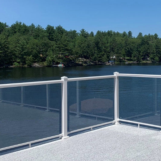 48" x 42" Tempered Glass Railing For Our Aluminum Glass Rail Kits
