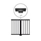Black Aluminum In-line Post Cap for Smooth Continuous Line Railing
