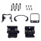 Black Universal Aluminum Rail End Swivel Bracket