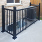 6' Long x 42" High Black Aluminum Deck Railing Kit
