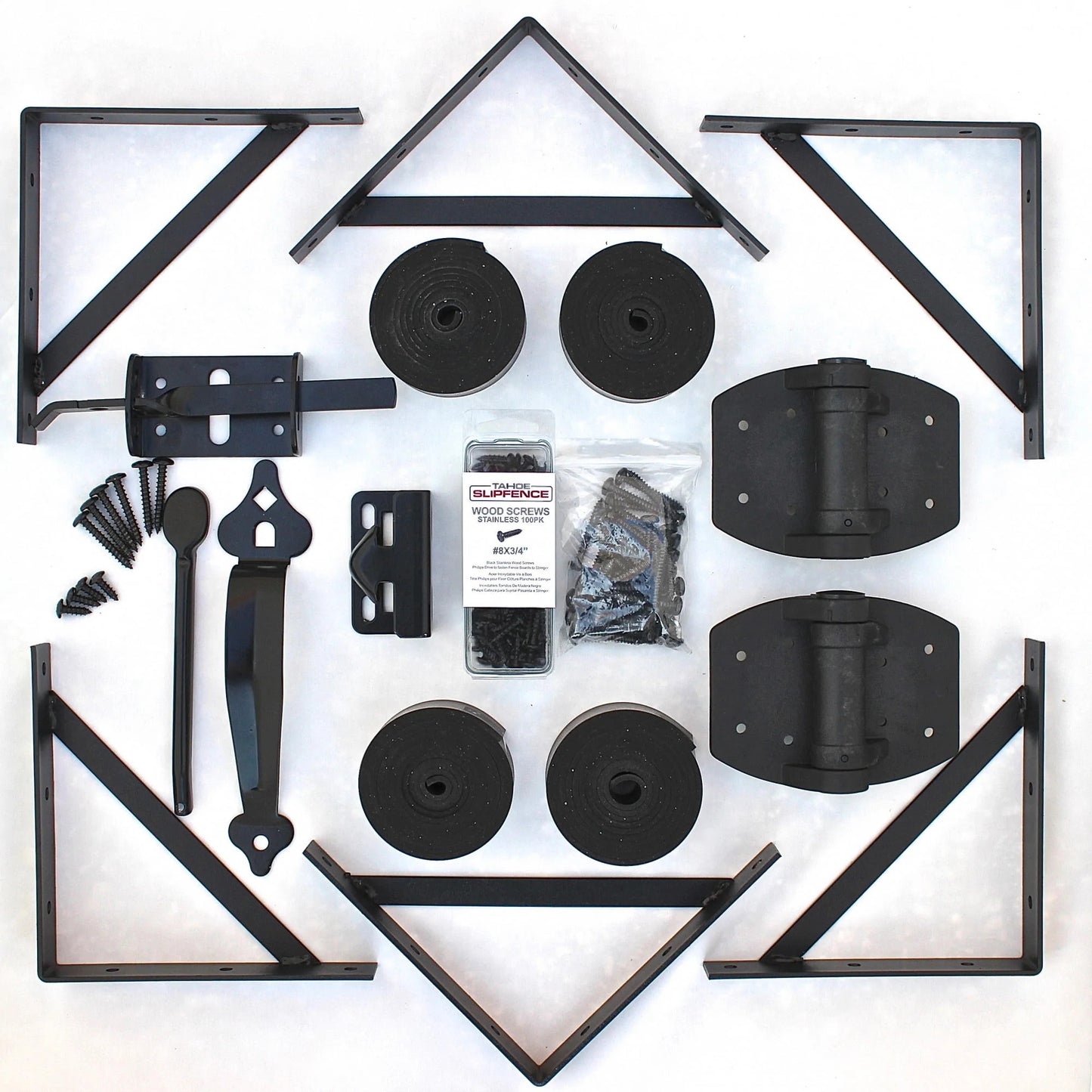 TruNorth Slide & Go Enviro Composite Fence Black Gate Kit