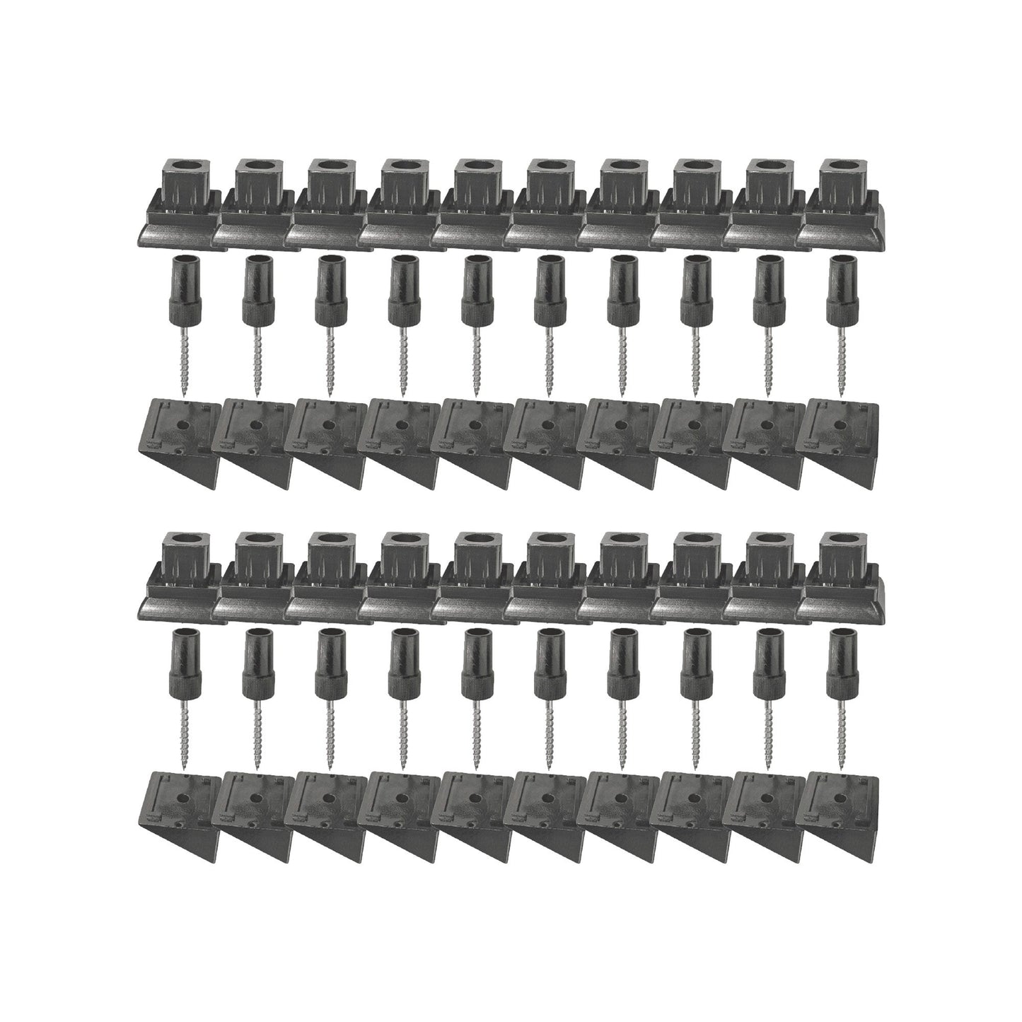 Surface Mount Stair Rail Connectors (20 pcs) for 3/4″ Square Balusters