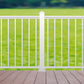 6' Long x 36" High White Aluminum Deck Railing Kit