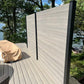 TruNorth Slide & Go Enviro Composite Fence Black Aluminum Post With Cap 3" x 3" x 9'-4" Long