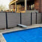 TruNorth Slide & Go Enviro Composite Fence Black Horizontal Channel Kit 6'